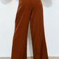 Lina High Waist Pleated Front Wide Leg Pants