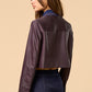 Chaqueta de transición otoño invierno en color brown y navy.  Estilo atemporal pero moderno y chic.
