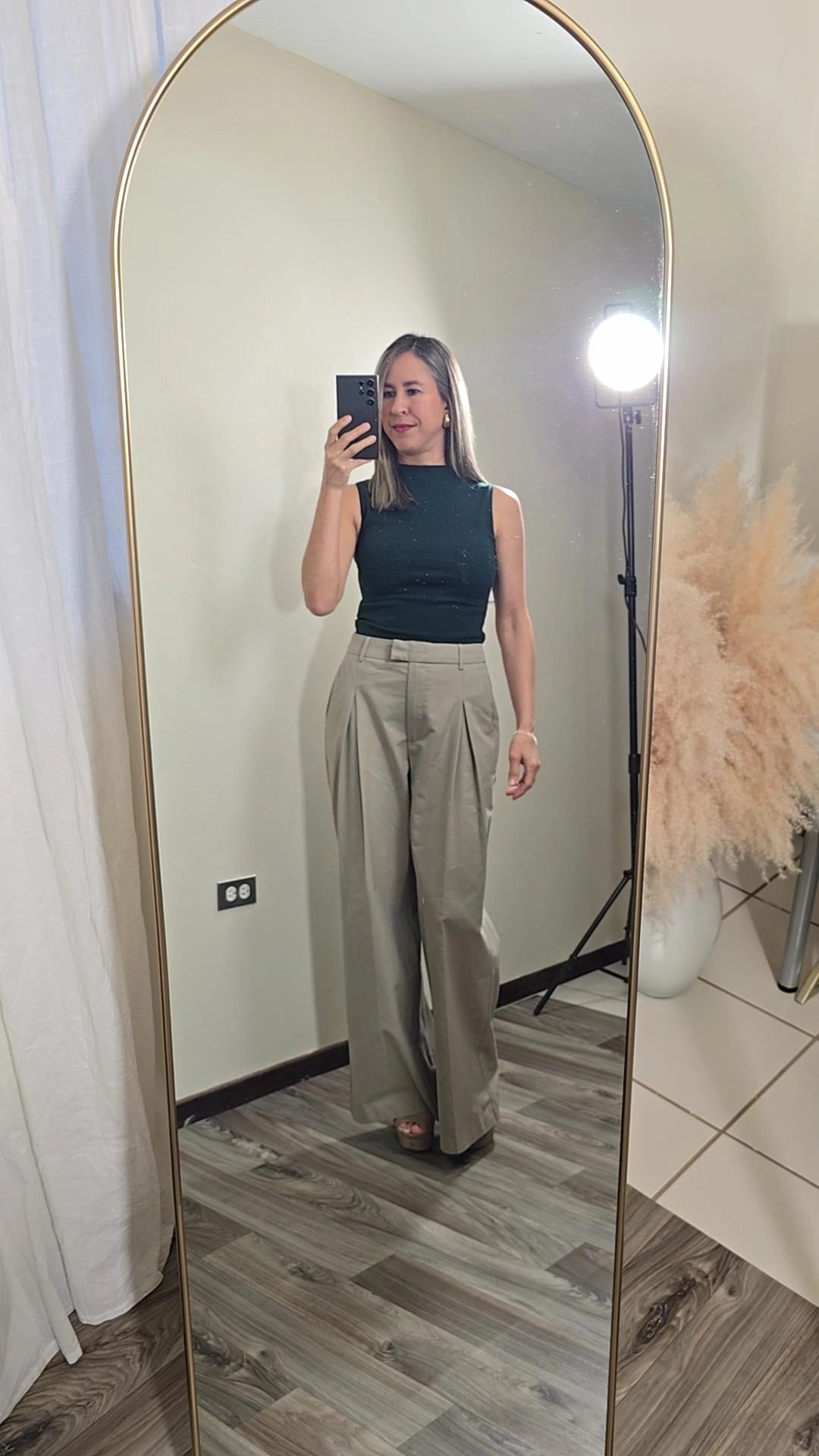 Heber Olive Wide Leg Pant