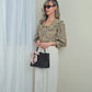 Alejandra Leopard Print Blouse With Statement Wide Collar