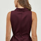 Amira Peplum Burgundy Top (ONLYTOP)