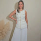 Nere Belted Boucle Vest Top And Pleated Pant Set