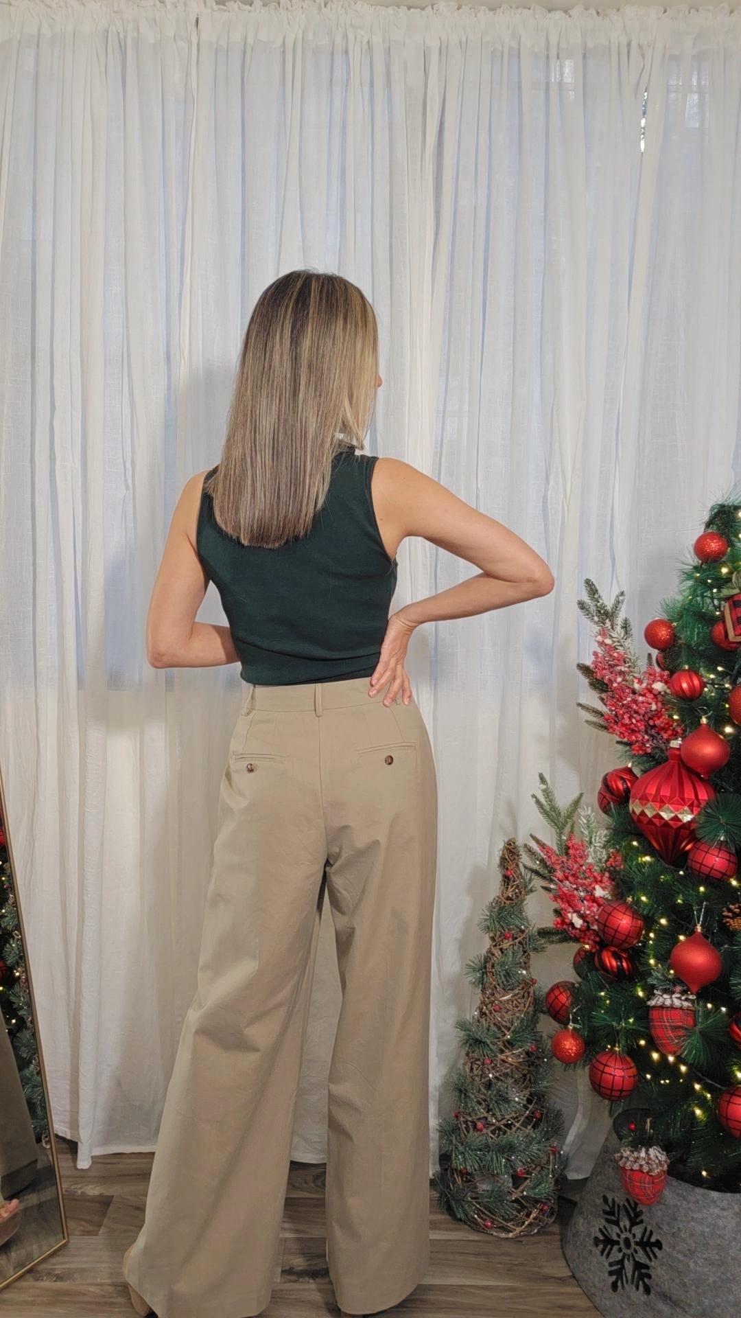 Heber Olive Wide Leg Pant