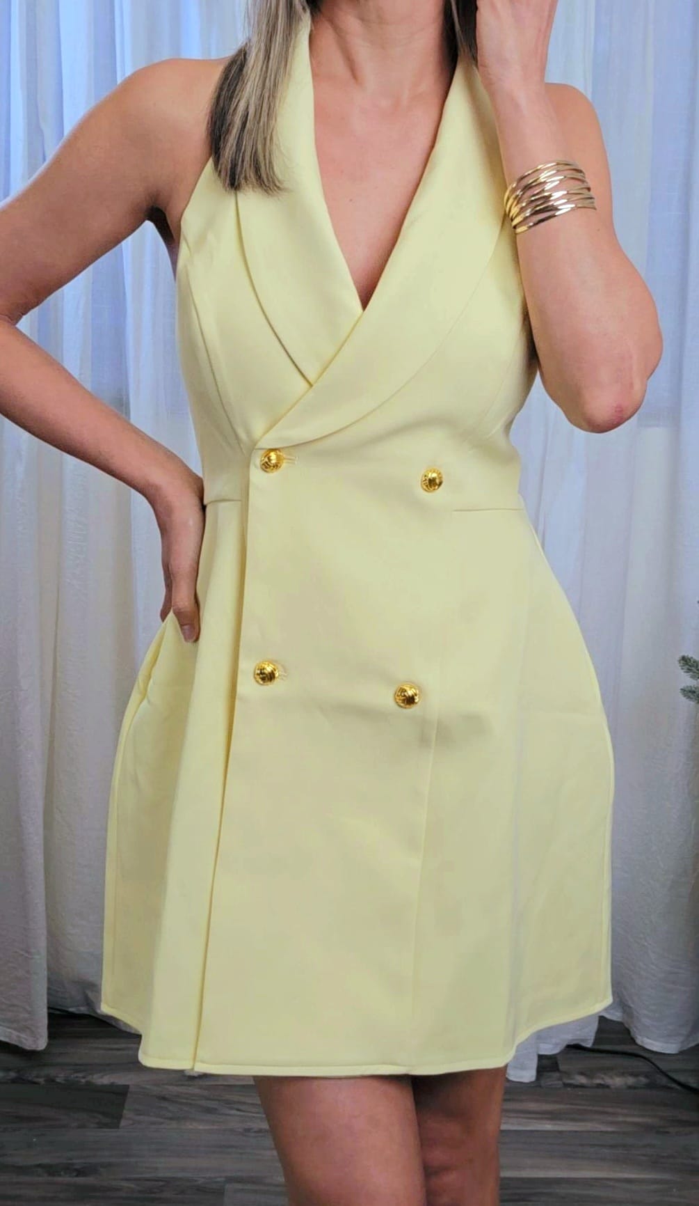 Neisha Halter Work Mini Dress