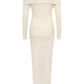 Aida Off Cross Shoulder Knit Midi Dress - PRE-ORDER 10/31/25 APROX.