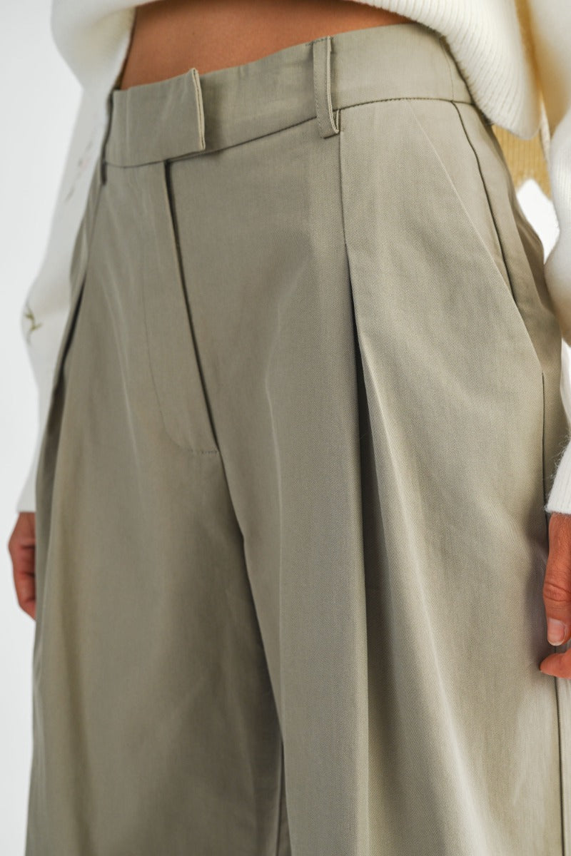 Heber Olive Wide Leg Pant