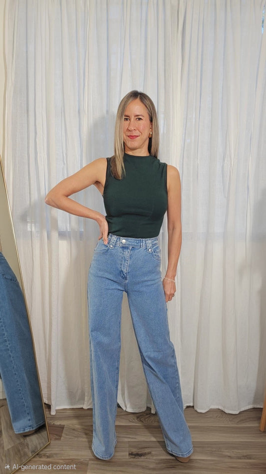 Karla Wide Leg - Rigid With Comfort Stretch